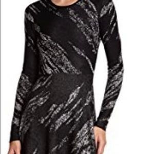 BCBGMAXAZRIA Jillian Crackled Jacquard Dress